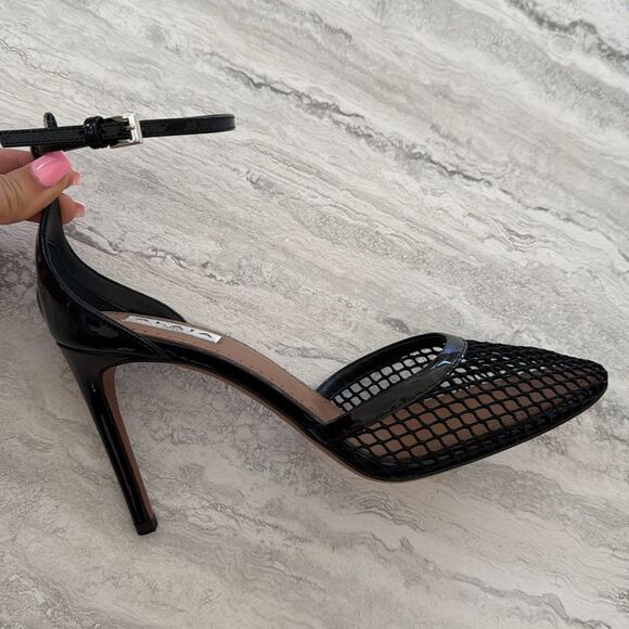 ALAIA Fishnet Patent Heels - Picture 10 of 14